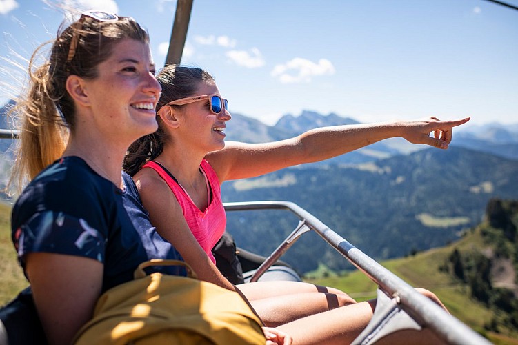 Summer ski lifts