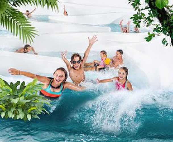 Baignade au paradis aquatique subtropical Lago Kortrijk Weide