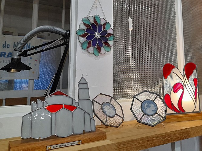 Créations en vitrail de l'Atelier de Nounou