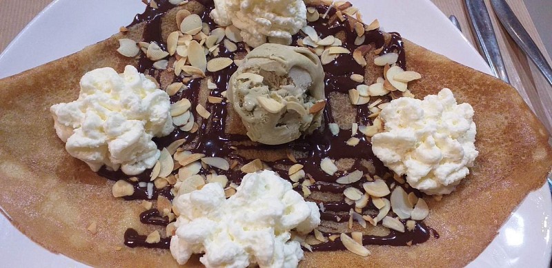 Restaurant Tandem - Pau - crêpe chocolat glace