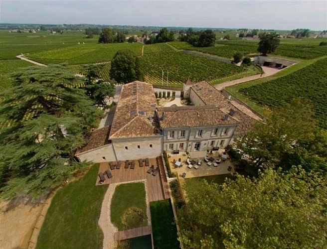 Château Franc Mayne - Vue aérienne
