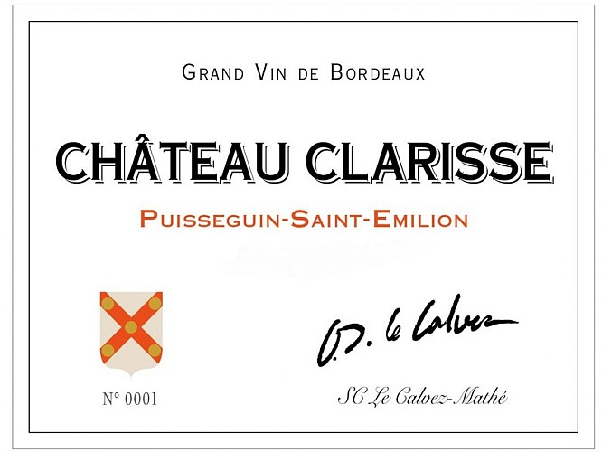 etiquette Chateau Clarisse