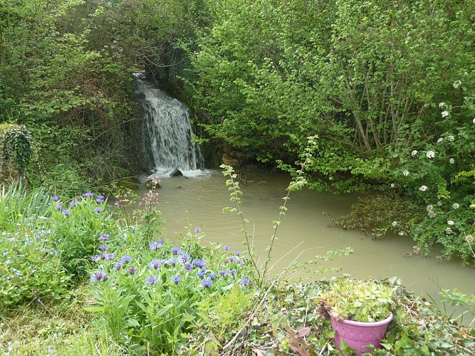 cascade en été