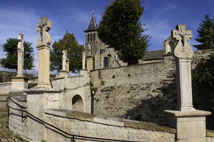 Königlichen Treppenaufstieg zu Saint-Donat