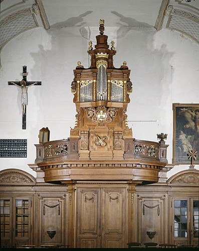 De orgel van de kerk van Notre-Dame de l’Assomption 