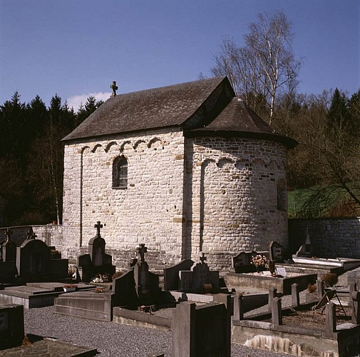 The Romanesque chapel of Saints-Pierre-et-Paul 