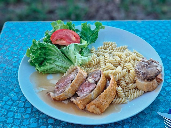 Restaurant La Maison des Lacs - Laroin - viande en sauce