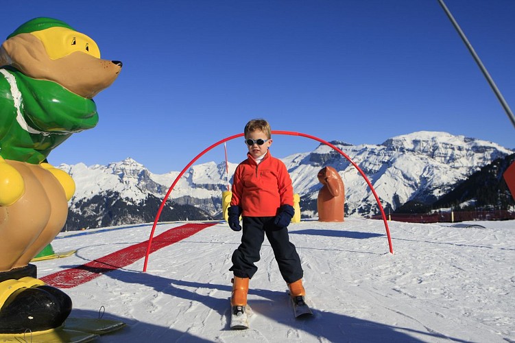 Samoëns 1600 Beginers ski gebied