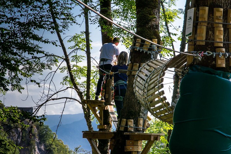 Treetop adventure park "Acrofort" de Tamié