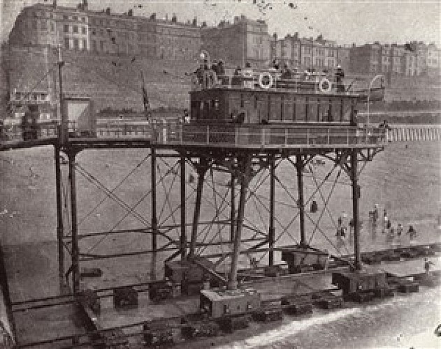 Brighton and Rottingdean Seashore Electric Railway, 1900