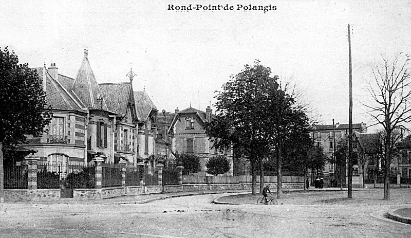 Le rond-point de Polangis et la route de la Brie