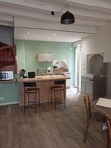 Le Coeur de Fresnay - cusine et séjour