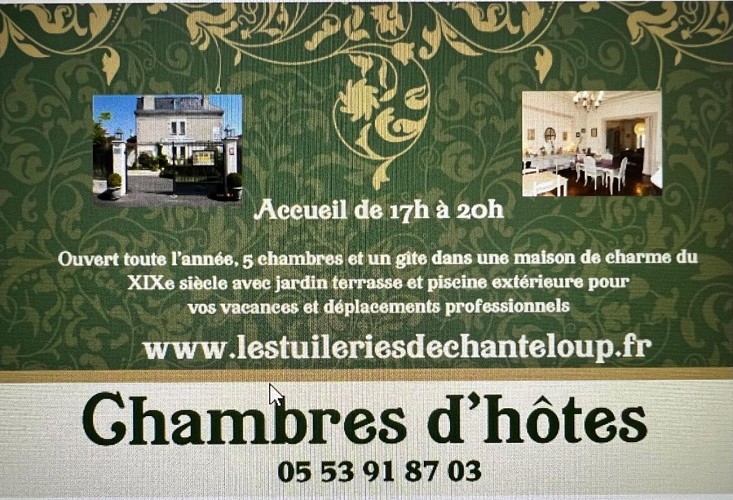 Chambres d'hôtes Les Tuileries de Chanteloup