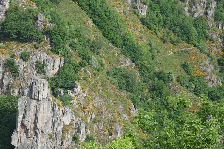 Point de vue du Chemin des Espagnols depuis le belvédère d'Arzenc d'Apcher