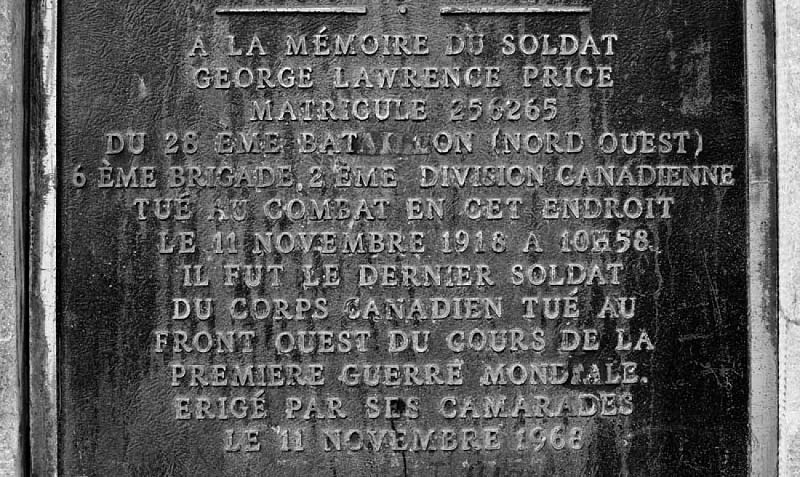 Ville-sur-Haine - Das Denkmal des Soldaten Price