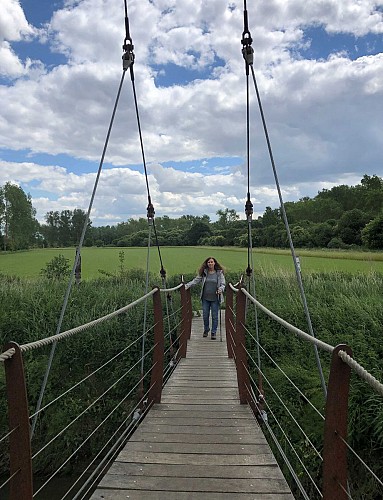 Pont suspendu original