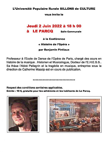 Conférence "Histoire de l'Opéra"