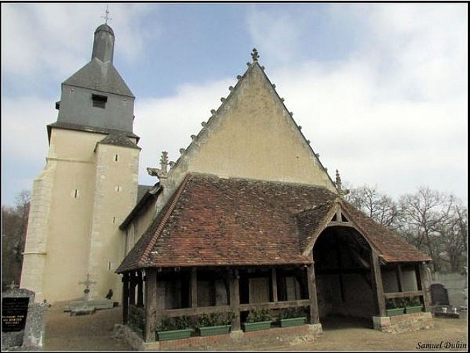 Château, église et abbaye - L'église à caquetoire - Veilleins