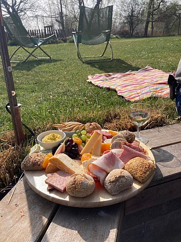 Le Bistrot du Moulin castral - assiette apéritive