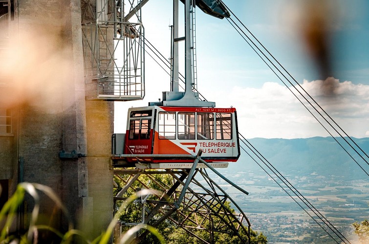 Mirador desde el teleférico de la Salève