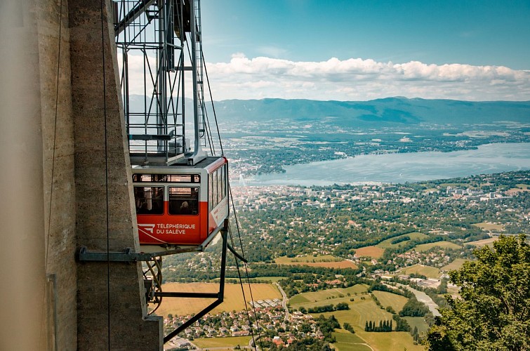 Mirador desde el teleférico de la Salève