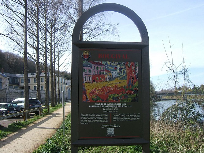 Reproduction du tableau « Restaurant de la Machine à Bougival » de Maurice De Vlaminck