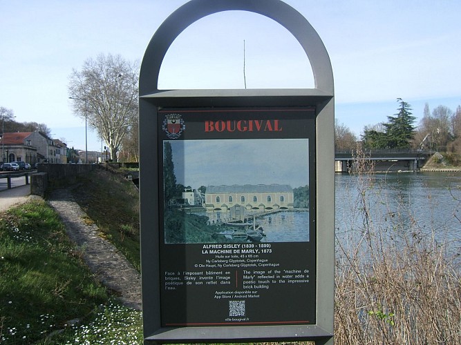 Reproduction du tableau « La Machine de Marly » d’Alfred Sisley