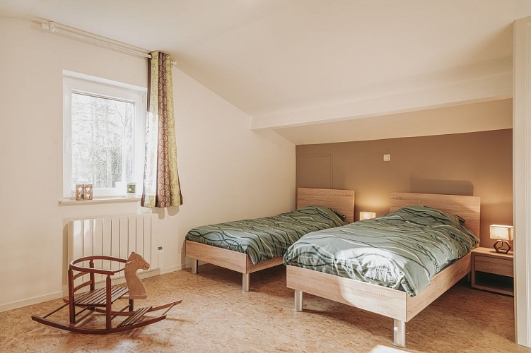 Room of the cottage "Chez Bertine" in Sivry-Rance