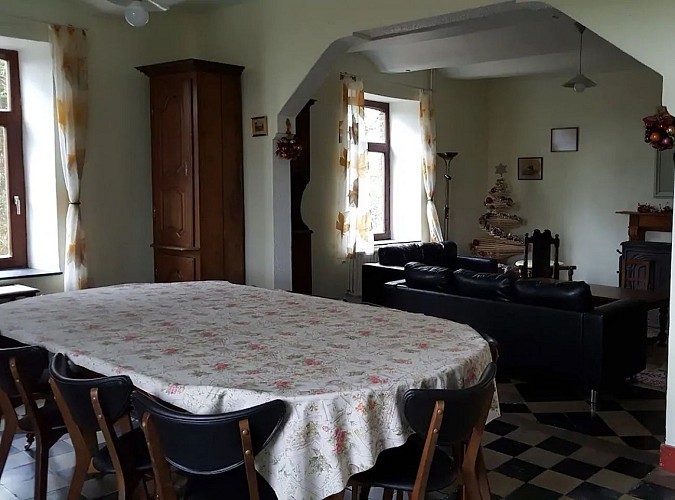 Château Wallay Grande Ferme salle à manger