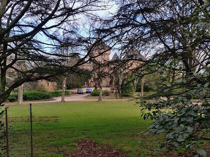 Château du Solier dans la verdure