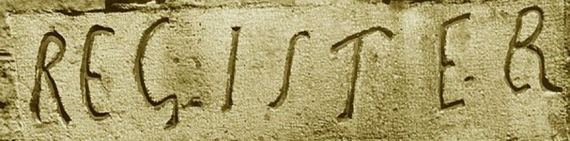 Inscription des prisonnières huguenotes (Tour de Constance)