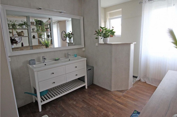 Gite de Gaby et Jean à Coussac Bonneval en Haute-Vienne, Nouvelle Aquitaine - salle d'eau rez de chaussée_10