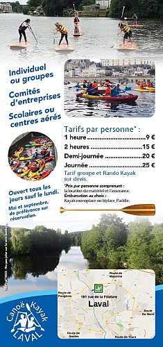 Location Stand-Up Paddle - Canoë Kayak Laval