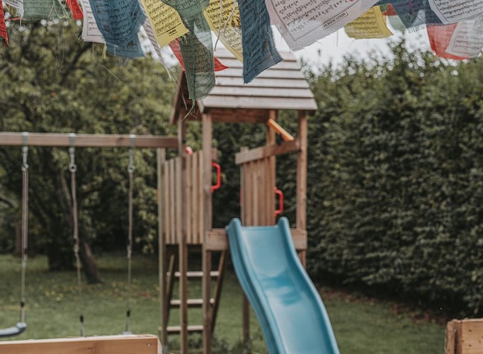 Garten von Gîte de l'Aronde in Viroinval