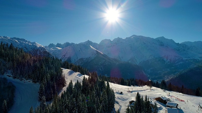 Skigebiet von Passy Plaine Joux