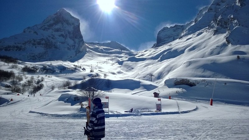 Plateau de Bezou arrivée télésiège