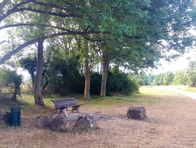 Un banc le long de la véloroute
