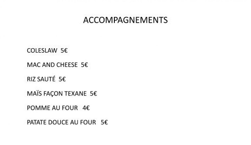 Smoke Town BBQ accompahnement