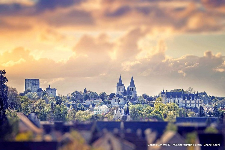 Panorama sur la cité royale de Loches