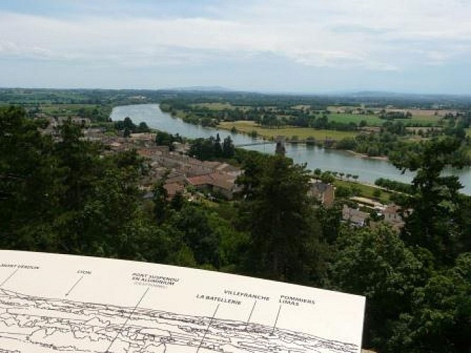 Point de vue Val de Saône - Monts du Beaujolais