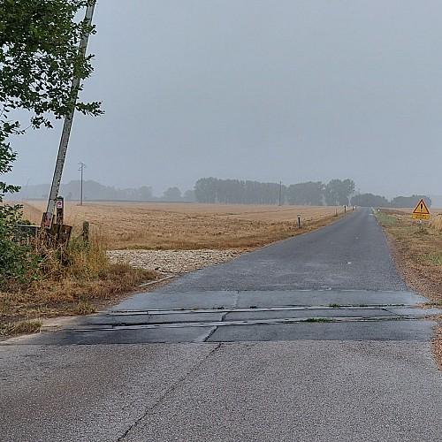 Route vers le village d'Anglesqueville-la-Bras-Long