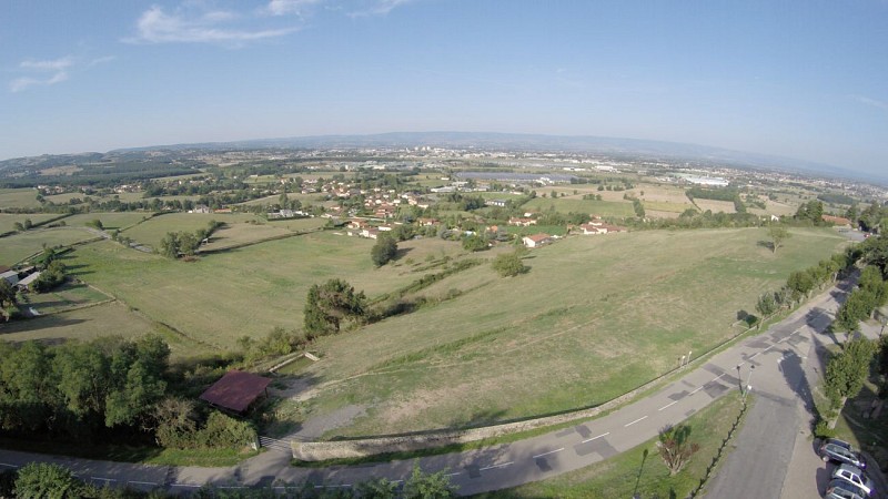 Vue sur la plaine du Forez depuis Saint-Bonnet-les-Oules