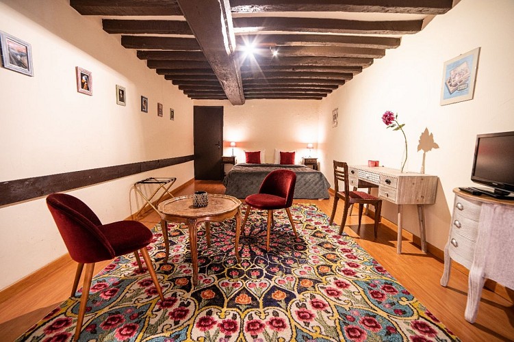 Chambre twin gîte Marmontel