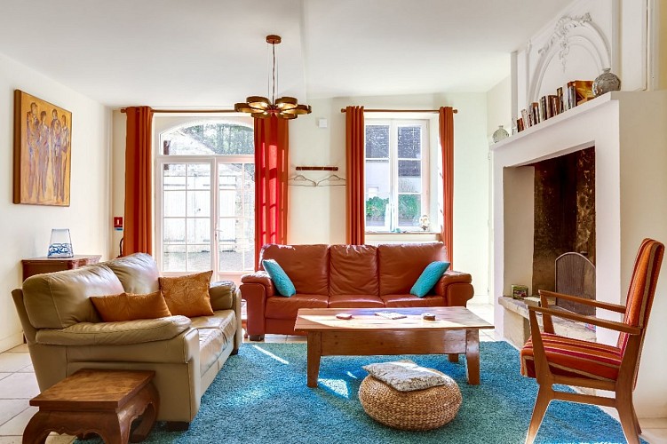 Pièce à vivre Gîte Delille