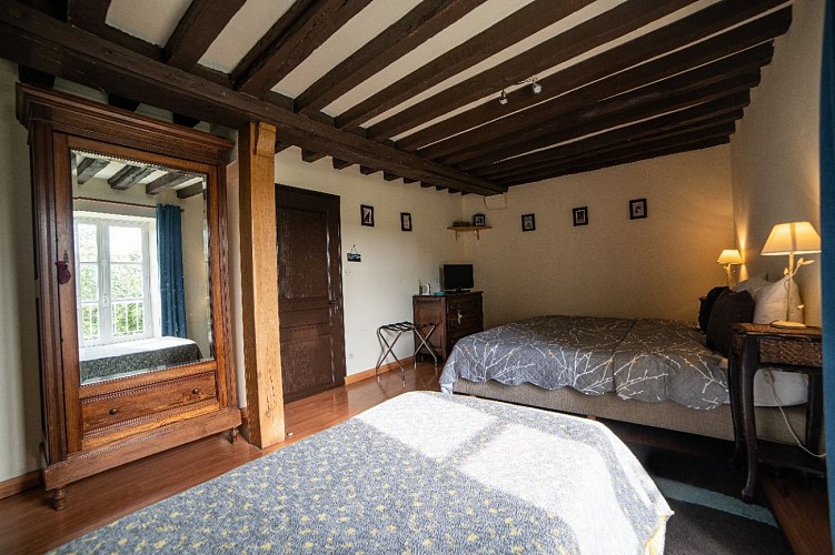 Chambre triple Gîte Delille