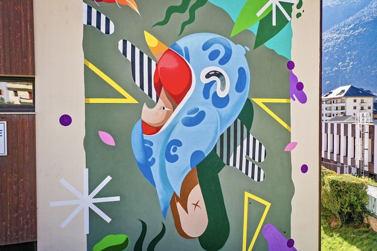 Affresco: Pinguino ghiacciato