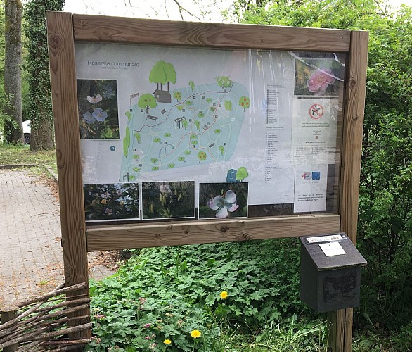 Roseraie communale plan photo