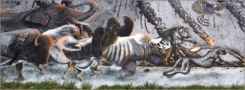 Affresco: Zoo di guerra