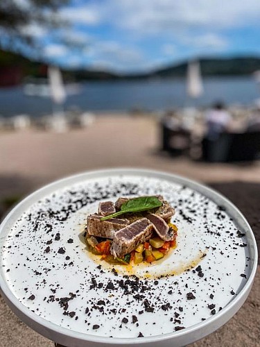 Vue et plat de qualité !