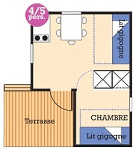Plan intérieur chalets